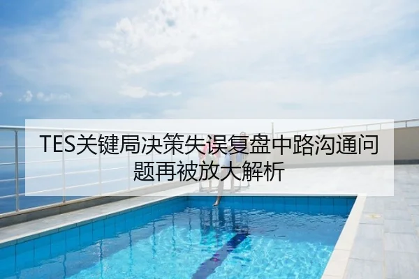 TES关键局决策失误复盘中路沟通问题再被放大解析